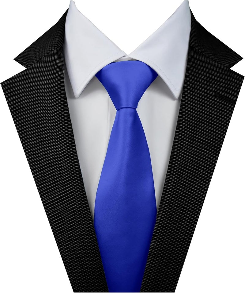 DIBI Solid Color Ties for Men, Formal Mens Ties, Neck Tie, Classic Tie for Boys Women Teens, Wedding Business Costume Necktie - Image 2